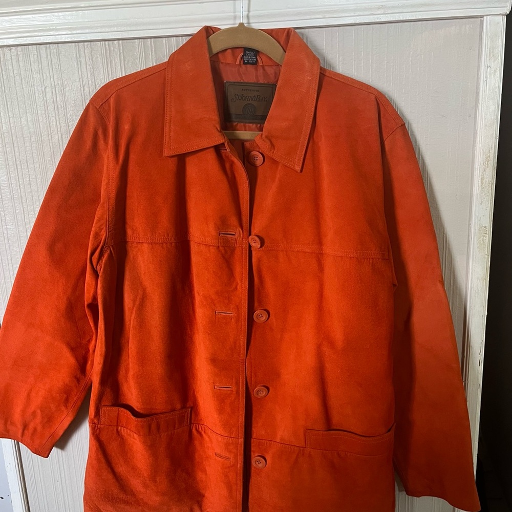 St. John's Bay Orange Leather Jacket